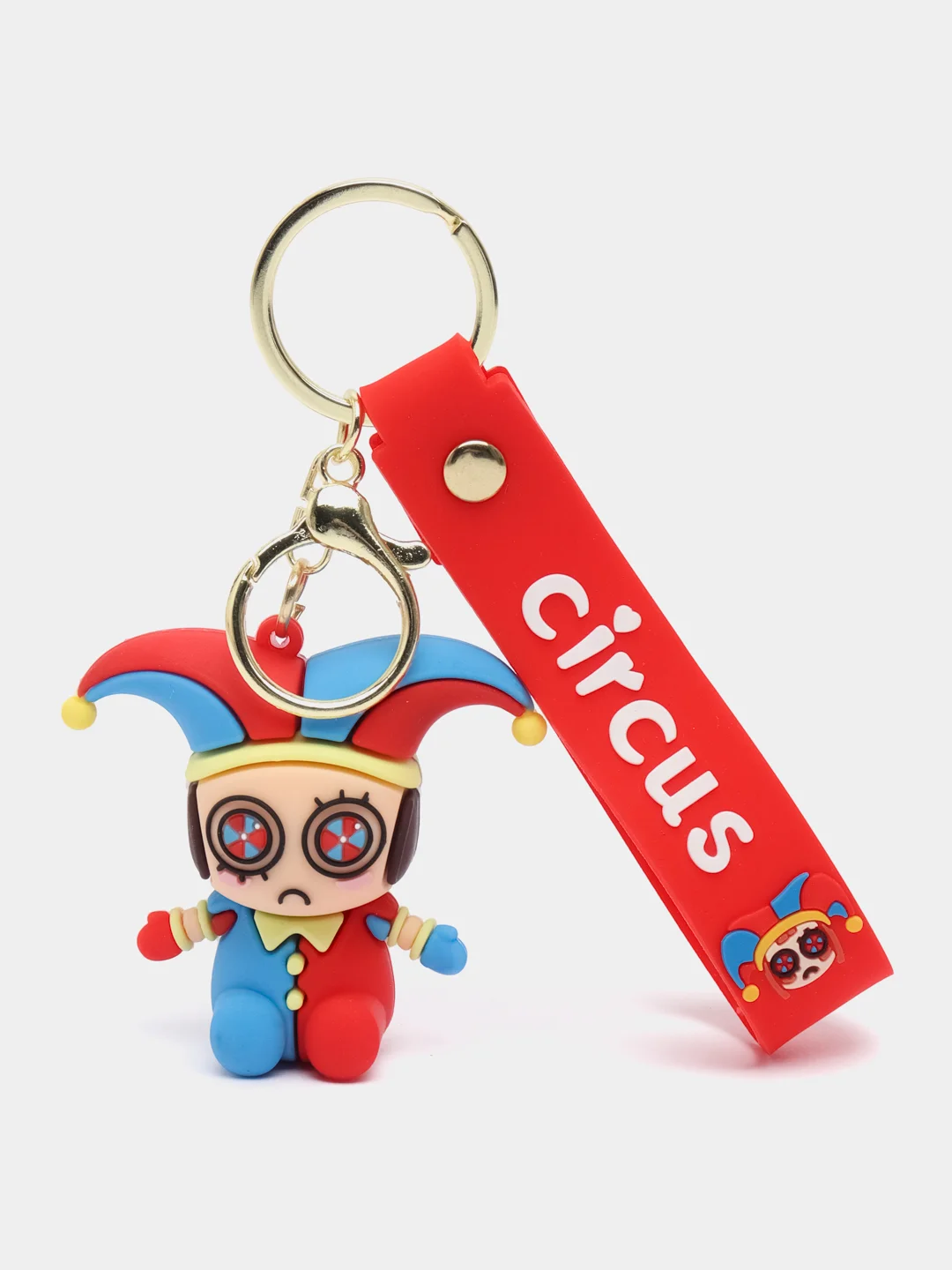 Синий брелок для рюкзака и ключей "Удивительный цифровой цирк" The Amazing Digital Circus