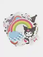 Зеленый набор наклеек стикеров Kuromi (Куроми), аниме, стикерпак 50 шт, наклейки для декора