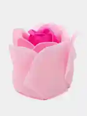 Розовый мыльные розочкив коробочке, трёхцветные, набор 3 шт