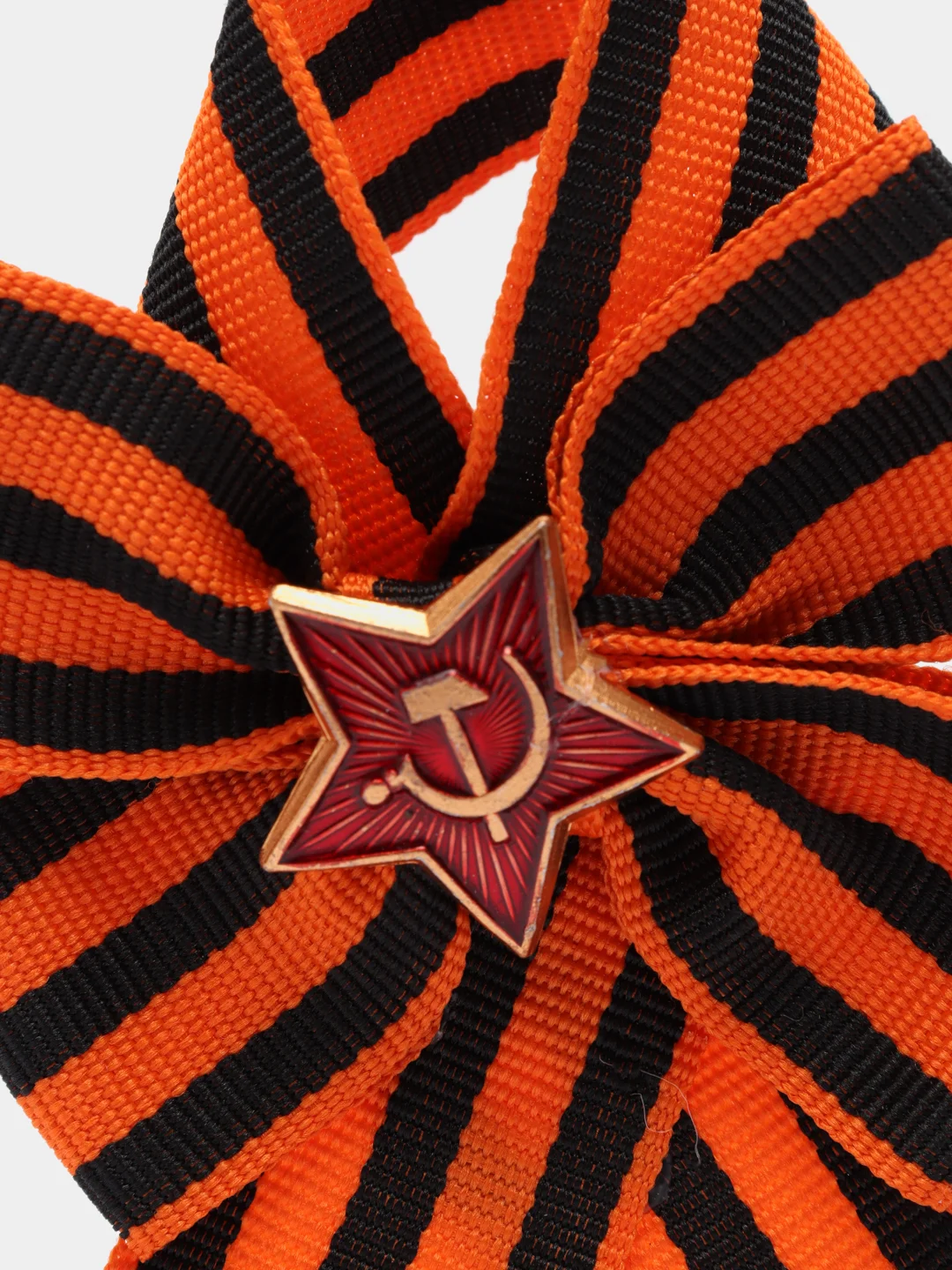 Брошь "Георгиевская лента" на 9 мая