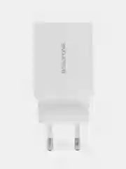 Зарядное устройство Borofone BA21A с быстрой зарядкой QC3.0, комплект с кабелем