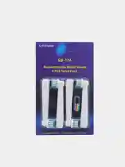 Голубой сменные насадки для электрической зубной щетки Oral-B, средней жесткости, 4 штуки