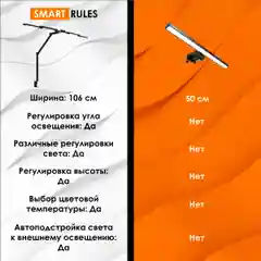 Лампа настольная, светильник светодиодный