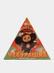 Настольная игра-ходилка Чебурашка , в треугольной коробке, 300 300 50 мм