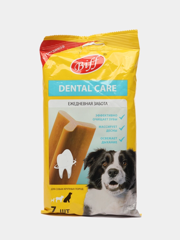 Жевательный снек TitBit Biff Dental Care с говядиной для собак крупных пород, 270 г