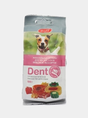 Лакомство для собак Biff Жевательные дольки Dent мясное ассорти, 100 г