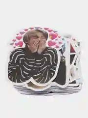 Багровый набор BTS стикерпак 50 шт, наклейки стикеры