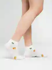 Носки хлопковые, женские, короткие, с фруктом