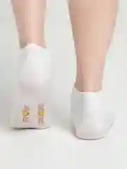 Носки хлопковые, женские, короткие, с фруктом