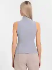 Оливковый майка женская, с горлом