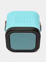Светло-синий беспроводная портативная караоке колонка с микрофоном Bluetooth колонка с LED подстветкой