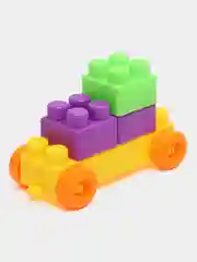 Желтый конструктор детский, блочный, обучающий, развивающий Block Builders