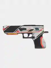 Белый деревянный пистолет-резинкострел CS:GO, НЕ наклейка, Драгон глсс, Лесной дух, Банан