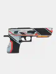 Белый деревянный пистолет-резинкострел CS:GO, НЕ наклейка, Драгон глсс, Лесной дух, Банан
