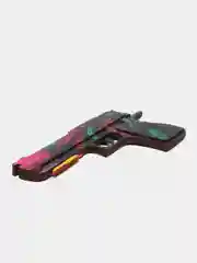 Вишнёвый деревянный пистолет-резинкострел CS:GO, НЕ наклейка, Драгон глсс, Лесной дух, Банан