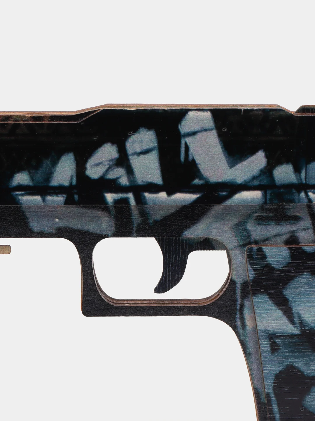 Шоколадный деревянный пистолет-резинкострел CS:GO, НЕ наклейка, Драгон глсс, Лесной дух, Банан