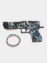 Шоколадный деревянный пистолет-резинкострел CS:GO, НЕ наклейка, Драгон глсс, Лесной дух, Банан