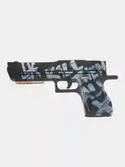 Шоколадный деревянный пистолет-резинкострел CS:GO, НЕ наклейка, Драгон глсс, Лесной дух, Банан