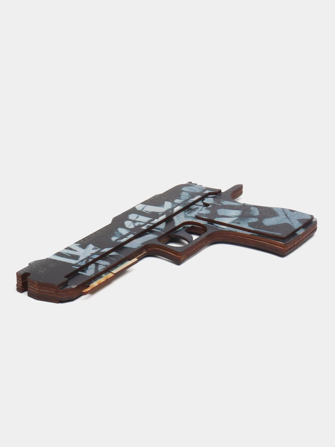 Шоколадный деревянный пистолет-резинкострел CS:GO, НЕ наклейка, Драгон глсс, Лесной дух, Банан