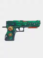 Вишнёвый деревянный пистолет резинкострел CS:GO