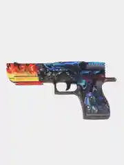 Черный деревянный пистолет резинкострел CS:GO