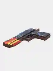 Черный деревянный пистолет резинкострел CS:GO