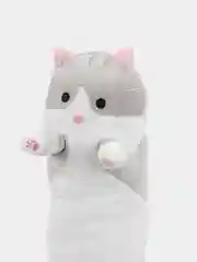 Мягкая игрушка кот-батон 70 см, серый