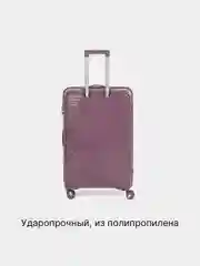 Пурпурный ударопрочный чемодан из полиприпилена