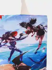 Багровый сумка-шоппер по аниме игре Genshin Impact / Геншин Импакт, на молнии и с потайным карманом