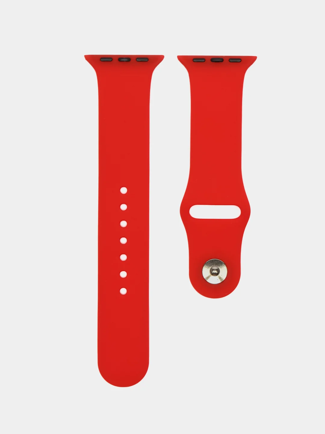 Красный ремешок силиконовый Apple Watch