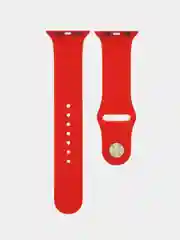 Красный ремешок силиконовый Apple Watch