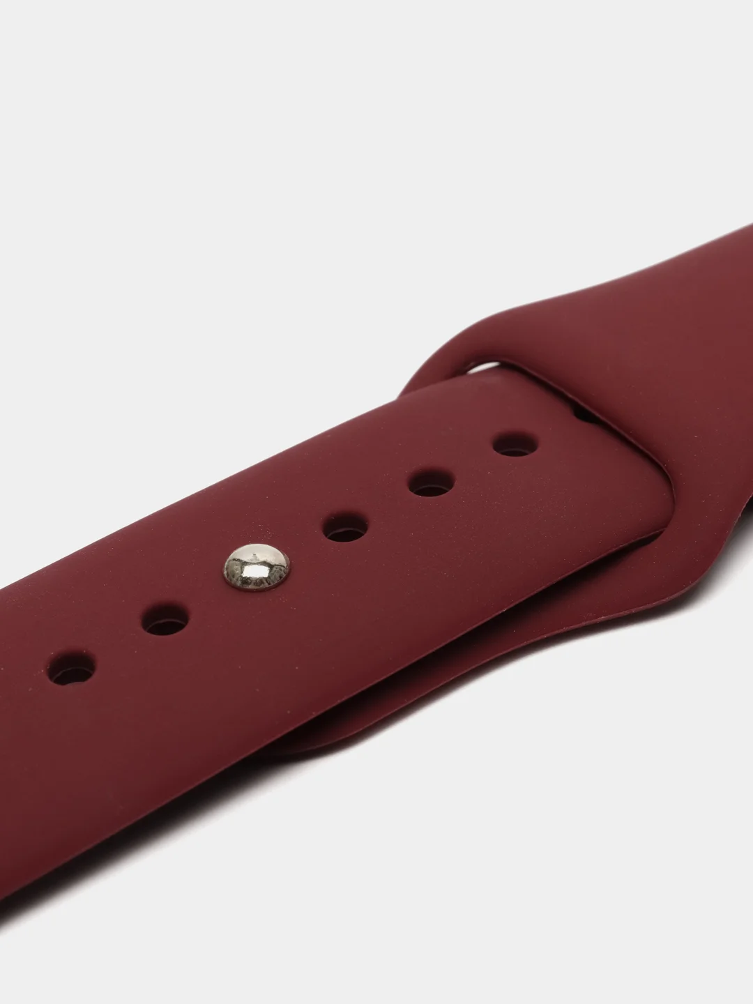 Бордовый ремешок силиконовый Apple Watch