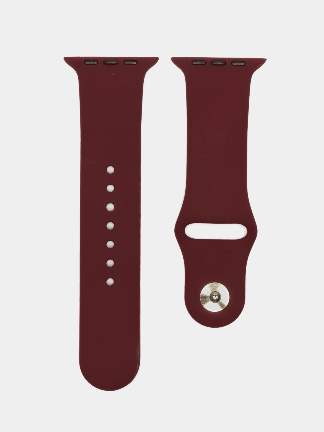 Бордовый ремешок силиконовый Apple Watch