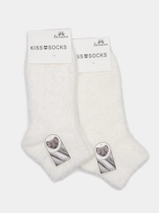Термоноски женские короткие из норки, 2 пары