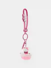 Фуксия брелок для рюкзака и ключей Hello Kitty Sinnamoroll, с жидкостью внутри и фигуркой