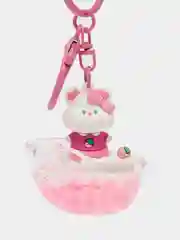 Фиолетовый брелок для рюкзака и ключей Hello Kitty Sinnamoroll, с жидкостью внутри и фигуркой