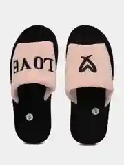Конфетный тапочки "Сердечко" домашние, женские  открытые