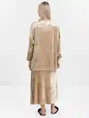 Бежевый женская пижама, велюровая, черная