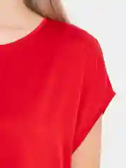Красный комплект: футболка и брюки, костюм женский, шелк Evellady