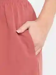 Коралловый меланж костюм женский, хлопковый: футболка и шорты