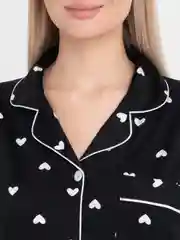 Белый пижама женская, брюки и рубашка
