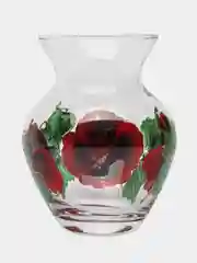 Красный ваза для небольших букетов, стекло