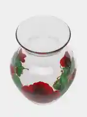 Красный ваза для небольших букетов, стекло
