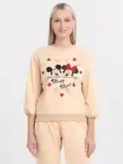Бежевый женский костюм-двойка