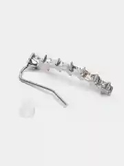 Серебряный серьги каффы женские