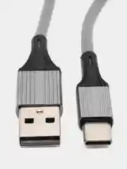 Серебряный кабель Micro USB / Lightning / Type-C, для зарядки телефона