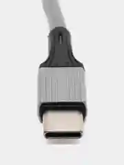 Серебряный кабель Micro USB / Lightning / Type-C, для зарядки телефона