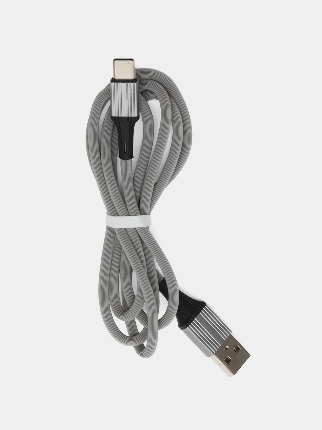 Серебряный кабель Micro USB / Lightning / Type-C, для зарядки телефона