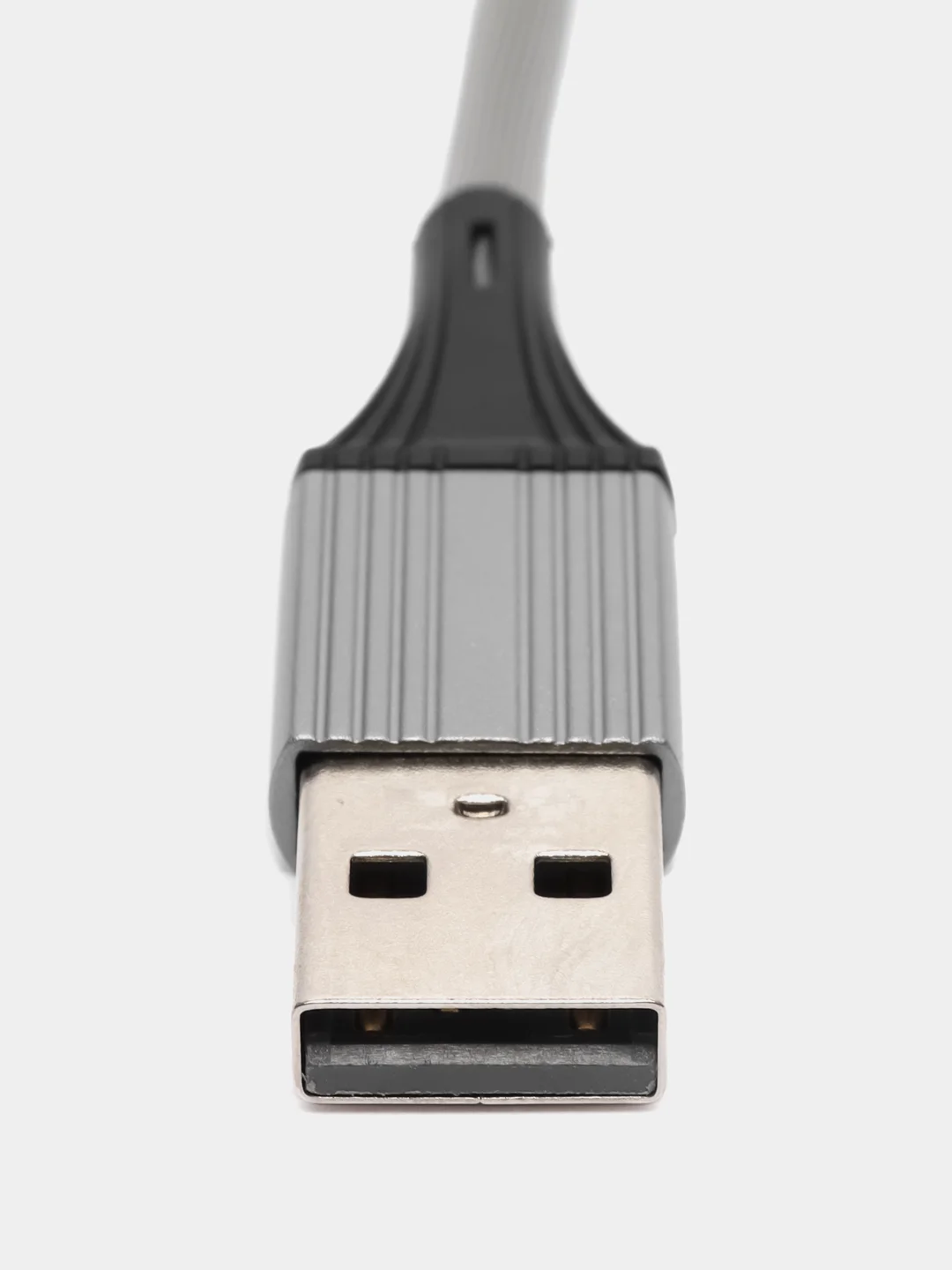 Серебряный кабель Micro USB / Lightning / Type-C, для зарядки телефона