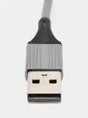 Серебряный кабель Micro USB / Lightning / Type-C, для зарядки телефона